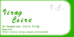 virag csire business card