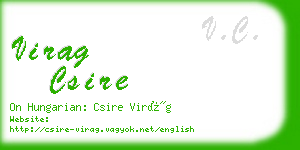 virag csire business card